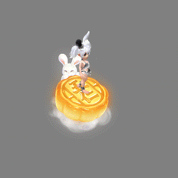 英女侠-萌兔月饼